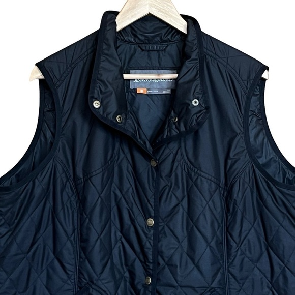 Eddie Bauer Sport Shop Quilted Vest. Women’s Black Size 2XL #1199 - Picture 5 of 7